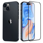 Folie de protectie Ecran ESR Armorite pentru Apple iPhone 15 Plus, Sticla securizata, Full Glue, Neagra
