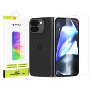 Folie de protectie Ecran Exterior Techsuit Clear Vision pentru Google Pixel 9 Pro Fold, Sticla securizata, Full Glue