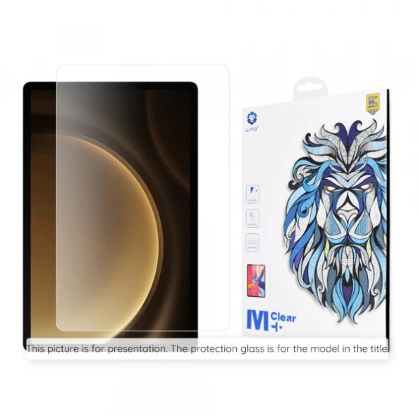 Folie de protectie Ecran Lito Classic pentru Samsung Galaxy Tab S10 Ultra / Tab S9 Ultra, Sticla securizata, Full Glue, 2.5D
