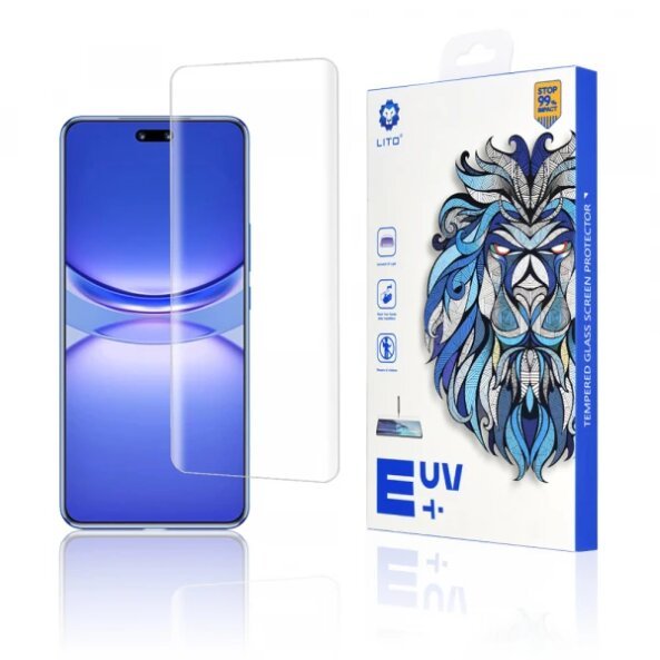 Folie de protectie Ecran Lito pentru Huawei nova 12 Pro, Sticla securizata, UV Glue, 3D