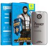 Folie de protectie Ecran Matte Privacy Blueo Anti-Peep pentru Apple iPhone 14 Plus / 13 Pro Max, Sticla securizata, Full Glue