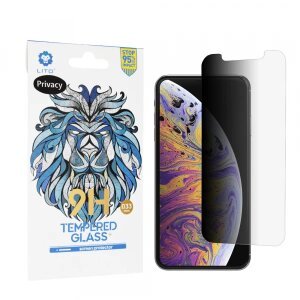 Folie de protectie Ecran Privacy Lito Classic pentru Apple iPhone 11 Pro Max / XS Max, Sticla securizata, Full Glue, 2.5D