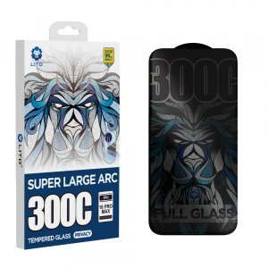 Folie de protectie Ecran Privacy Lito D+ Max 300C pentru Apple iPhone 16 Plus, Sticla securizata, Full Glue