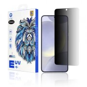 Folie de protectie Ecran Privacy Lito pentru Samsung Galaxy S25 Edge S937 / S24+ S926, Sticla securizata, UV Glue, 3D