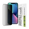 Folie de protectie Ecran Privacy Techsuit pentru Apple iPhone 16e / 14 / 13 Pro / 13, Sticla securizata, Full Glue, 111D