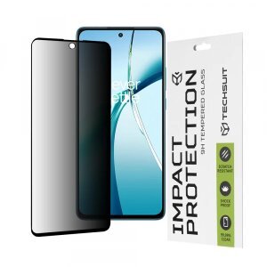 Folie de protectie Ecran Privacy Techsuit pentru OnePlus Nord CE4 Lite, Sticla securizata, Full Glue, 111D