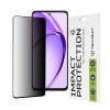 Folie de protectie Ecran Privacy Techsuit pentru Oppo A80, Sticla securizata, Full Glue, 111D