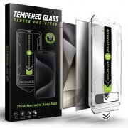 Folie de protectie Ecran Privacy Techsuit TitanGlass CrystalHD pentru Samsung Galaxy S24 Ultra S928, Sticla securizata, Full Glue