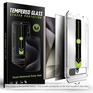 Folie de protectie Ecran Privacy Techsuit TitanGlass CrystalHD pentru Samsung Galaxy S25 S931 / S24 S921, Sticla securizata, Full Glue