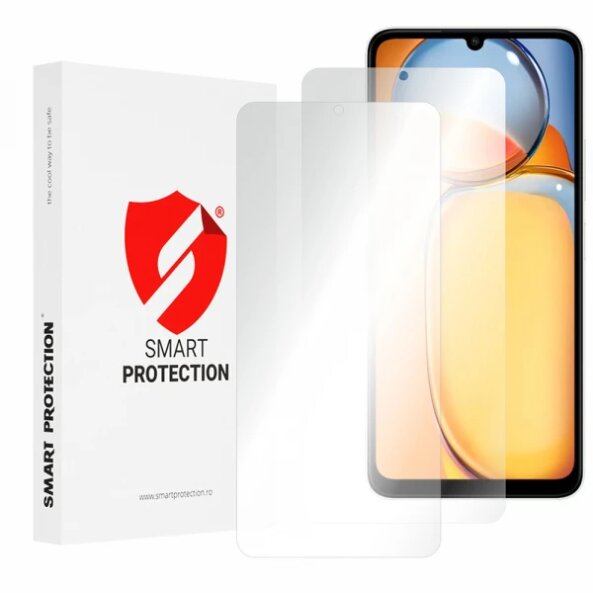 Folie de protectie Ecran Smart Protection Premium Classic pentru Realme C65 / Xiaomi 13C 5G / 13C, Plastic, Set 2 bucati