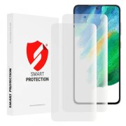 Folie de protectie Ecran Smart Protection Premium Classic pentru Samsung Galaxy S21 FE 5G G990, Plastic, Set 2 bucati
