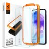 Folie de protectie Ecran Spigen GlastR Align Master pentru Samsung Galaxy A55 5G A556, Sticla securizata, Full Glue, Set 2 bucati