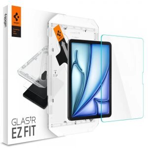 Folie de protectie Ecran Spigen GlastR EZ FIT pentru Apple iPad Air 11 (2025) / Air 11 (2024), Sticla securizata, Full Glue