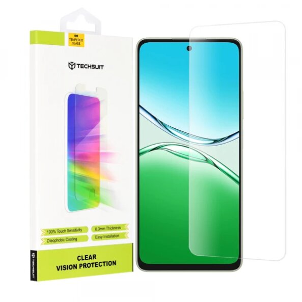 Folie de protectie Ecran Techsuit Clear Vision pentru Oppo A5 Pro 4G / A5 Pro, Sticla securizata, Full Glue