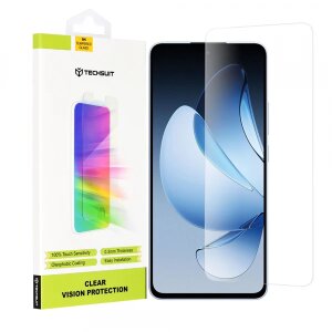 Folie de protectie Ecran Techsuit Clear Vision pentru Oppo Reno13, Sticla securizata, Full Glue