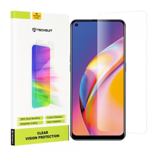 Folie de protectie Ecran Techsuit Clear Vision pentru Realme 9 / 9 Pro+ / Oppo Find X5 Lite / Reno7 5G / A94, Sticla securizata, Full Glue