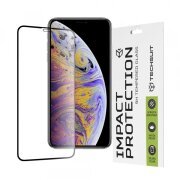 Folie de protectie Ecran Techsuit pentru Apple iPhone 11 Pro Max / XS Max, Sticla securizata, Full Glue, 111D, Neagra