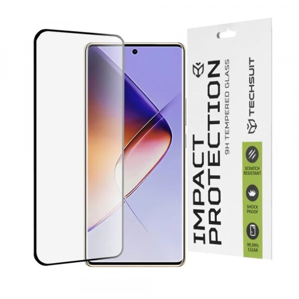 Folie de protectie Ecran Techsuit pentru Infinix Note 40 Pro 4G / Note 40 Pro+, Sticla securizata, Full Glue, 111D, Neagra