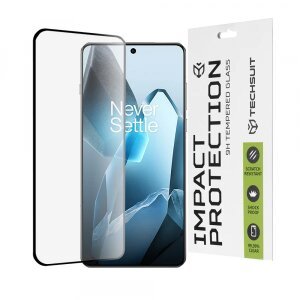 Folie de protectie Ecran Techsuit pentru OnePlus 13, Sticla securizata, Full Glue, 111D, Neagra