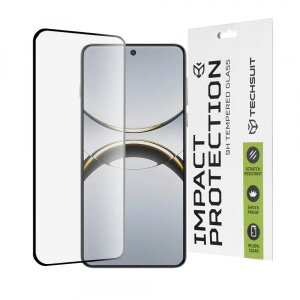 Folie de protectie Ecran Techsuit pentru Oppo Find X8 Pro, Sticla securizata, Full Glue, 111D, Neagra