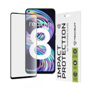 Folie de protectie Ecran Techsuit pentru Realme 8 Pro / 8, Sticla securizata, Full Glue, 111D, Neagra