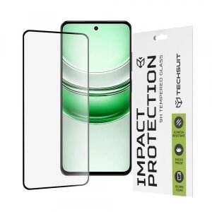 Folie de protectie Ecran Techsuit pentru Realme C71, Sticla securizata, Full Glue, 111D, Neagra
