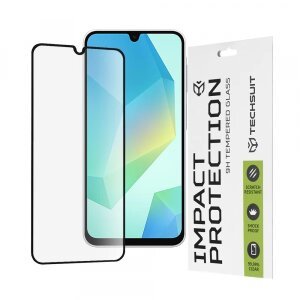Folie de protectie Ecran Techsuit pentru Samsung Galaxy A16 5G A166 / A16 4G A165, Sticla securizata, Full Glue, 111D, Neagra