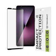Folie de protectie Ecran Techsuit pentru Sony Xperia 1 VII, Sticla securizata, Full Glue, 111D, Neagra