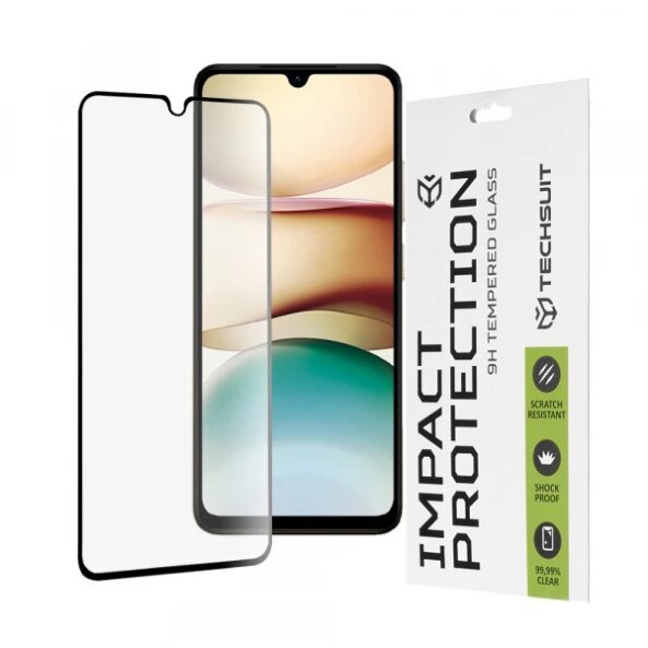 Folie de protectie Ecran Techsuit pentru Xiaomi Redmi A5 4G (Standard), Sticla securizata, Full Glue, 111D, Neagra