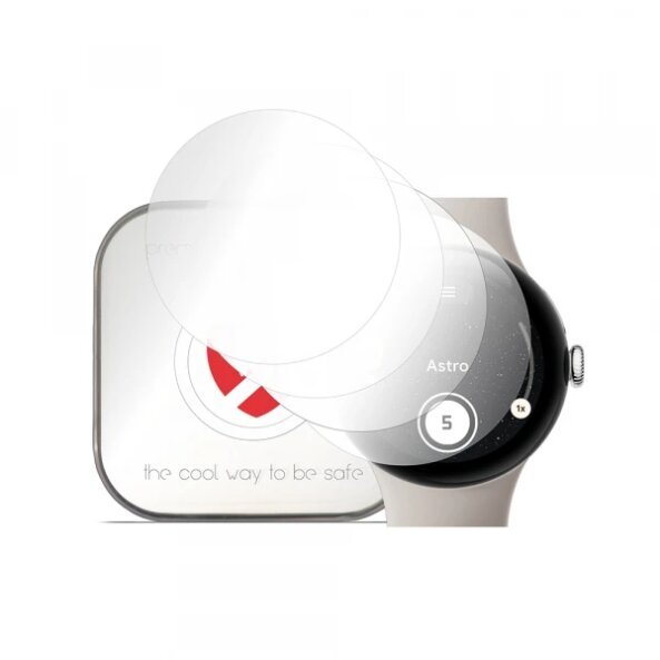 Folie Protectie Smart Protection Premium Classic pentru Google Pixel Watch 3 45mm, Set 4 bucati, Plastic