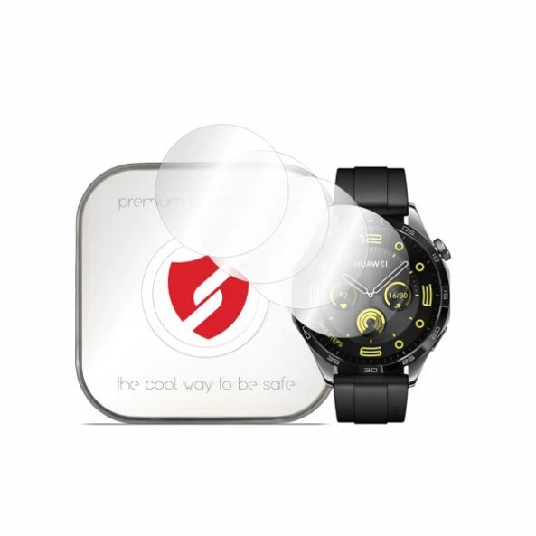 Folie Protectie Smart Protection Premium Classic pentru Huawei Watch GT 4 46mm, Set 4 bucati, Plastic