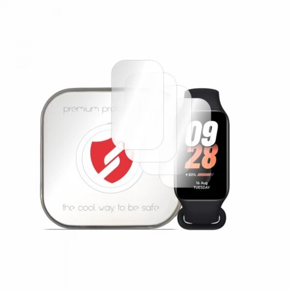 Folie Protectie Smart Protection Premium Classic pentru Xiaomi Smart Band 8 Active, Set 4 bucati, Plastic