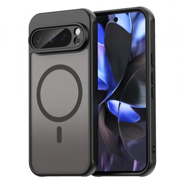 Husa MagSafe pentru Google Pixel 9 Pro, Techsuit, HaloFrost II, Neagra