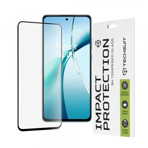 Folie de protectie Ecran Techsuit pentru OnePlus Nord CE4 Lite, Sticla securizata, Full Glue, 111D, Neagra