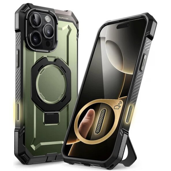 Husa pentru Apple iPhone 15 Pro Max, Supcase, Unicorn Beetle Defender, Verde 