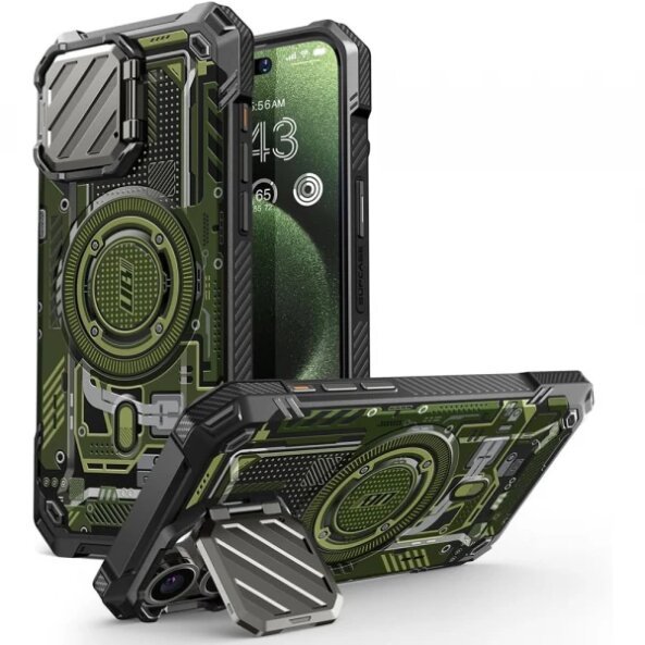 Husa pentru Apple iPhone 15 Pro Max, Supcase, Unicorn Beetle XT, Verde 