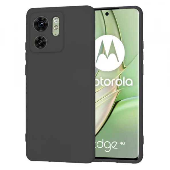 Husa pentru Motorola Edge (2023) / Edge 40, Techsuit, SoftFlex, Neagra