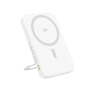 Baterie Externa Wireless Baseus PicoGo, 5000mAh, 20W, QC + PD, 1 x USB-C, Alba P10076800213-01 