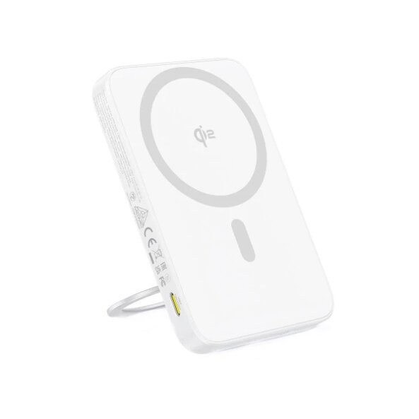 Baterie Externa Wireless Baseus PicoGo, 5000mAh, 20W, QC + PD, 1 x USB-C, Alba P10076800213-01 