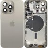 Capac Baterie Apple iPhone 15 Pro Max, Cu Carcasa Mijloc, Bej (Natural Titanium), Swap 