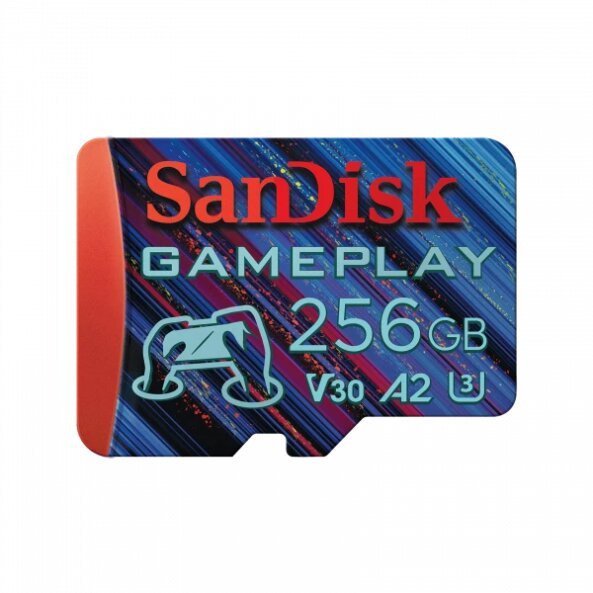 Card Memorie microSDXC SanDisk Gameplay, 256Gb, Clasa 10 / UHS-1 U3 SDSQXAV-256G-GN6XN 