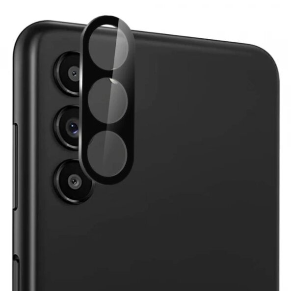 Folie de protectie Camera Spate Lito S+ pentru Samsung Galaxy S24+ S926, Sticla Securizata, Neagra