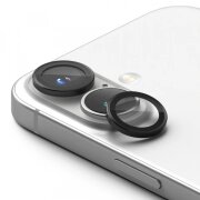 Folie de protectie Camera Spate Ringke pentru Apple iPhone 16 Plus / 16, Sticla Securizata, Set 2 bucati, Neagra