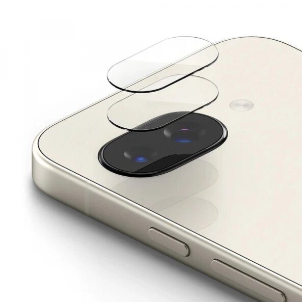 Folie de protectie Camera Spate Ringke pentru Google Pixel 9a, Sticla Securizata, Set 2 bucati,Transparenta