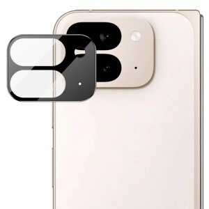 Folie de protectie Camera Spate Techsuit pentru Google Pixel 9 Pro Fold, Sticla Securizata, Neagra