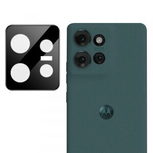 Folie de protectie Camera Spate Techsuit pentru Motorola Edge 50, Sticla Securizata, Neagra