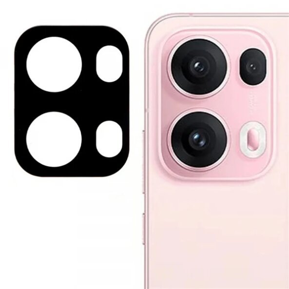 Folie de protectie Camera Spate Techsuit pentru Oppo Reno13 Pro, Sticla Securizata, Neagra