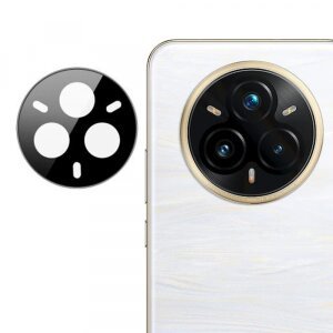 Folie de protectie Camera Spate Techsuit pentru Realme 14 Pro+, Sticla Securizata, Neagra