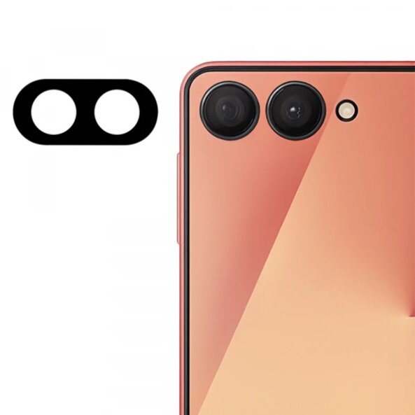 Folie de protectie Camera Spate Techsuit pentru Samsung Galaxy Z Flip7 F766, Sticla Securizata, Neagra