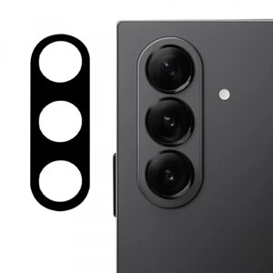 Folie de protectie Camera Spate Techsuit pentru Samsung Galaxy Z Fold7 F966, Sticla Securizata, Neagra